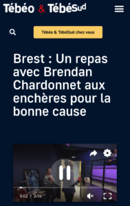 Repas avec brendan chardonnet tebeo vente aux encheres M'oncollectif Brest