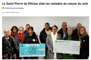 coup d'envoi saint pierre milizac cancer du sein
