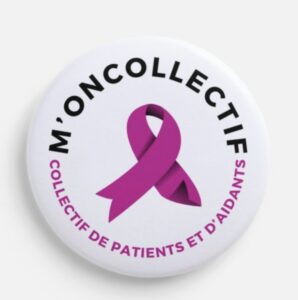 Badge m'oncollectif rose foncé affichez votre engagement