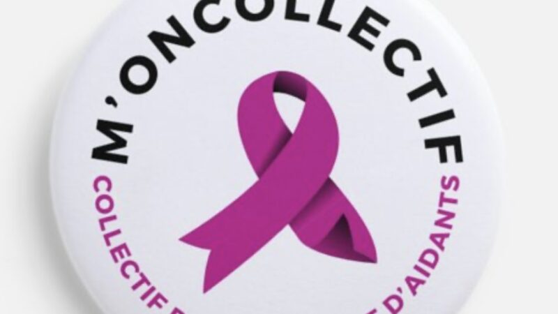Badge m'oncollectif rose foncé affichez votre engagement