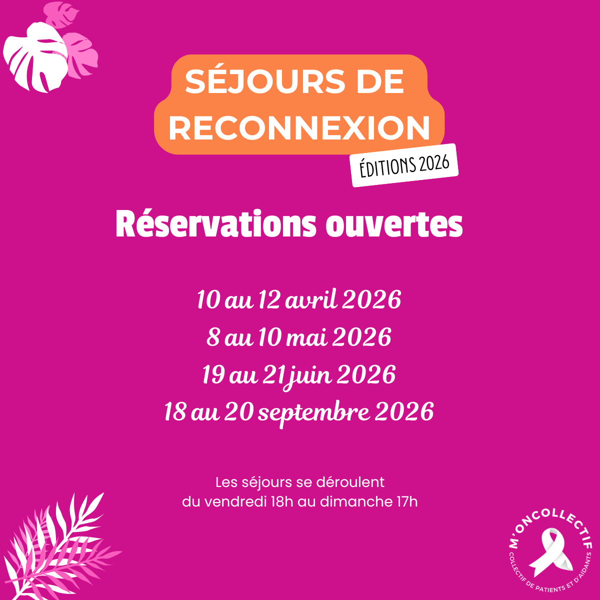 Lire la suite à propos de l’article Séjours post-cancer du sein 2026